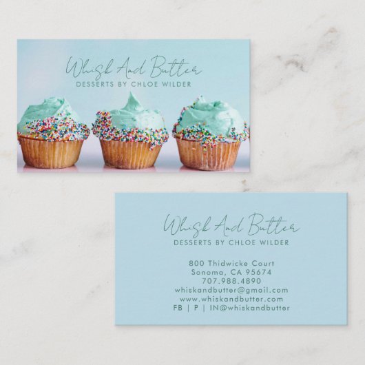 パティシシェフデザートケータリング 名刺 (正面/裏面)