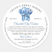 パティシシェフハットコテージフードローレーベル ラウンドシール (正面)