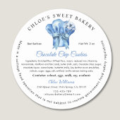 パティシシェフハットコテージフードローレーベル ラウンドシール