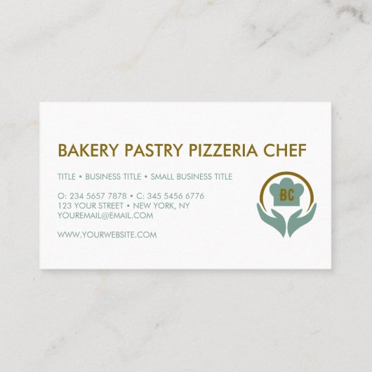 パティシシェフベーカリーピッツェリア調理師 名刺 (裏面)