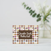 パティシシェフベーカリーベイクショップマフィンケーキパイスライス 名刺 (スタンド正面)