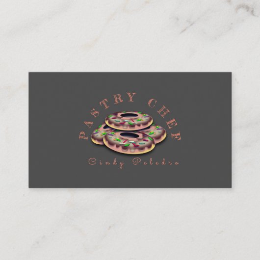 パティシシェフベーカリーベーキング名刺 名刺 (正面)