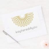 パティシシェフベーキングウィスクモダンケータリング 長方形シール (封筒)