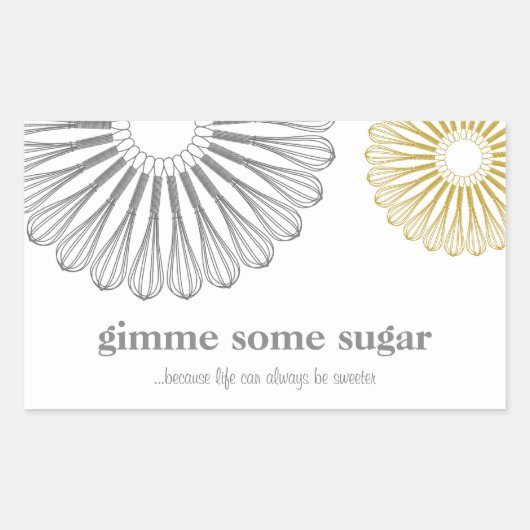 パティシシェフベーキングウィスクモダンケータリング 長方形シール (正面)