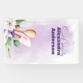 パティシシェフベーキング器パープルウォーター色 横断幕 (横)