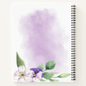 パティシシェフベーキング器用具紫レシピ ノートブック (裏面)