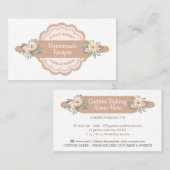 パティシシェフホームメイドベーカリーレシピ 名刺 (正面/裏面)