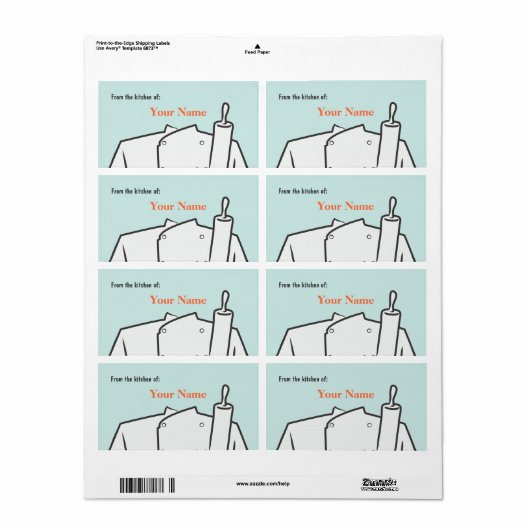 パティシシェフラベル ラベル (フルシート)