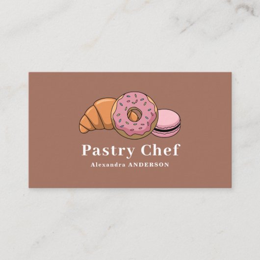 パティシシェフ名刺 名刺 (正面)