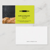 パティシシェフ | のピ転がンとクロワッサン 名刺 (正面/裏面)