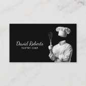 パティシシェフ&ウィスクプレーンブラックケーキベーカリー 名刺 (正面)