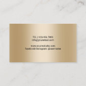 パティシシェフ&ウィスクモダン金ゴールドベーカリー 名刺 (裏面)