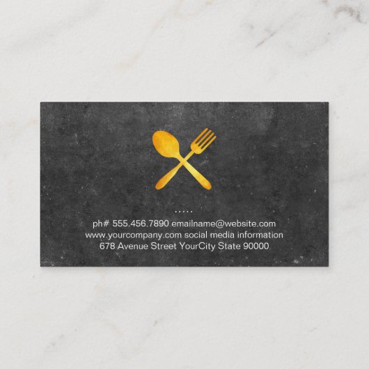 パティシシェフ |ウィスク 名刺 (裏面)