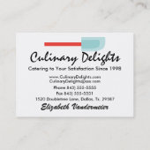 パティシシェフ/カップケーキ/ケータリング名刺 – S 名刺 (裏面)