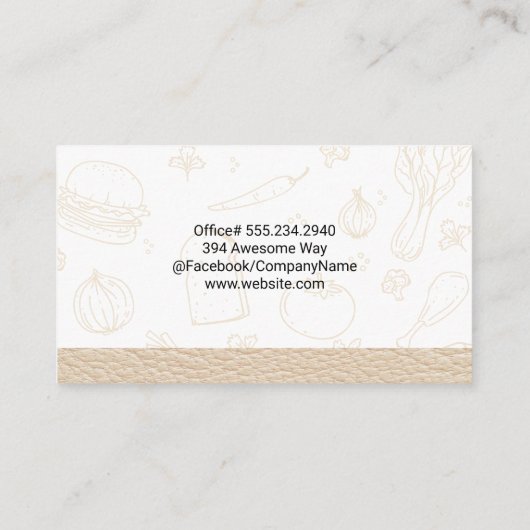 パティシシェフ | パンかご 名刺 (裏面)