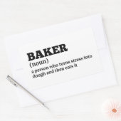パティシシェフ – Bakerおもしろい定義 長方形シール (封筒)