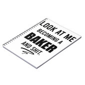 パティシフチュールシェフ卒業ベーカー卒業 ノートブック (左側)