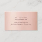 パティシフナイフケータリングバラ金ゴールド滴下 名刺 (裏面)