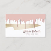 パティシフナイフケータリングバラ金ゴールド滴下 名刺 (正面)