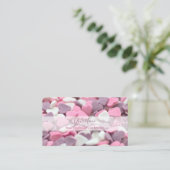 パティショップのハート店のパン屋の店で使う美しい砂糖のバス 名刺 (スタンド正面)