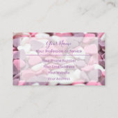 パティショップのハート店のパン屋の店で使う美しい砂糖のバス 名刺 (裏面)