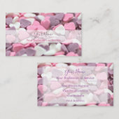 パティショップのハート店のパン屋の店で使う美しい砂糖のバス 名刺 (正面/裏面)