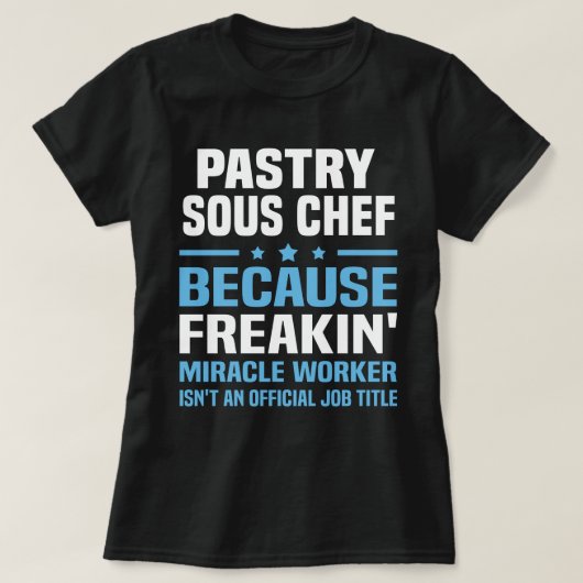 パティシースシェフ Tシャツ (デザイン正面)