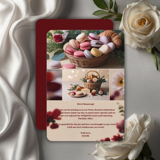 パティスシリーズマカロン誌テーマ サンキューカード