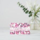 パティスリーショップのための素敵な砂糖ハート 名刺 (スタンド正面)