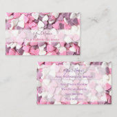 パティスリーショップのための素敵な砂糖ハート 名刺 (正面/裏面)