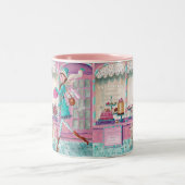 パティスリーファッション誕生日ガールキュートマグ ツートーンマグカップ (中央)