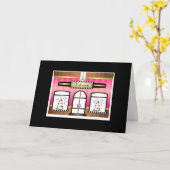 パティスリーフランスのパリステーマド誕生日カード カード (黄色い花)