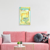 パティスリーフランスのベーカリーのコーヒーケーキ キャンバスプリント (インサイチュ (リビング))