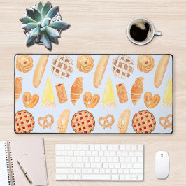 パティスリーフランスのベーカリーパティシリーブレッドフードアート デスクマット