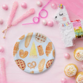 パティスリーフランスのベーカリーパティシリーブレッドフードアート ペーパープレート (パーティー)