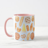 パティスリーフランスのベーカリーパティシリーブレッドフードアート マグカップ (左)