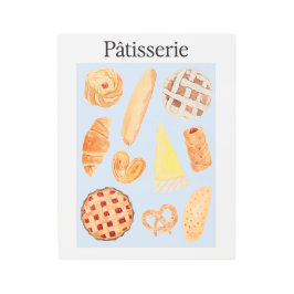 パティスリーフランスのベーカリーパティシリーブレッドフードアート メタルプリント