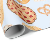 パティスリーフランスのベーカリーパティシリーブレッドフードアート ラッピングペーパー (ロールコーナー)