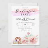 パティスリー調理師学校卒業パーティー 招待状 (正面)