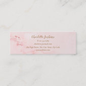 パティスリー転がピンクマーブルズピンパティシエ スキニー名刺 (裏面)