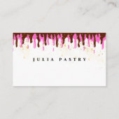 パティスレエレガントイクリームチョコレートシェフブラウン 名刺 (裏面)