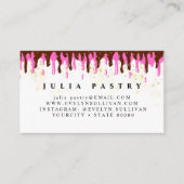 パティスレエレガントイクリームチョコレートシェフブラウン 名刺 (正面)