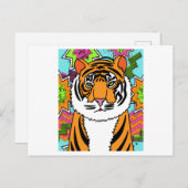 パティタイガー野生動物 ポストカード (正面/裏面)
