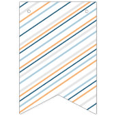 パティタイムストライプのおもしろいドッグペット誕生日 バンティングフラッグ (第1の旗)