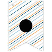 パティタイムストライプのおもしろいドッグペット誕生日 バンティングフラッグ (第3の旗)