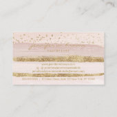 パティッセリーケーキベーカリーペストリー金ゴールド 名刺 (裏面)