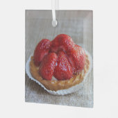 パティッセリーデプロヴァンスストロベリーケーキ ガラスオーナメント (正面左)