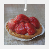 パティッセリーデプロヴァンスストロベリーケーキ ガラスオーナメント (裏面)