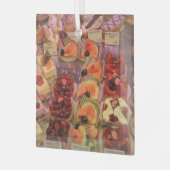 パティッセリーデプロヴァンスフランスのペストリー ガラスオーナメント (正面左)