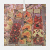 パティッセリーデプロヴァンスフランスのペストリー ガラスオーナメント (正面)